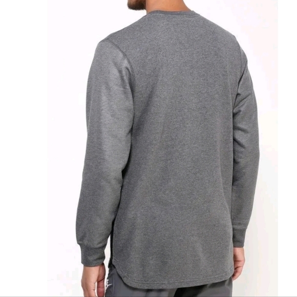 NIKE air 92 crew neck long sleeves sweatshirt gray size large - Picture 2 of 14